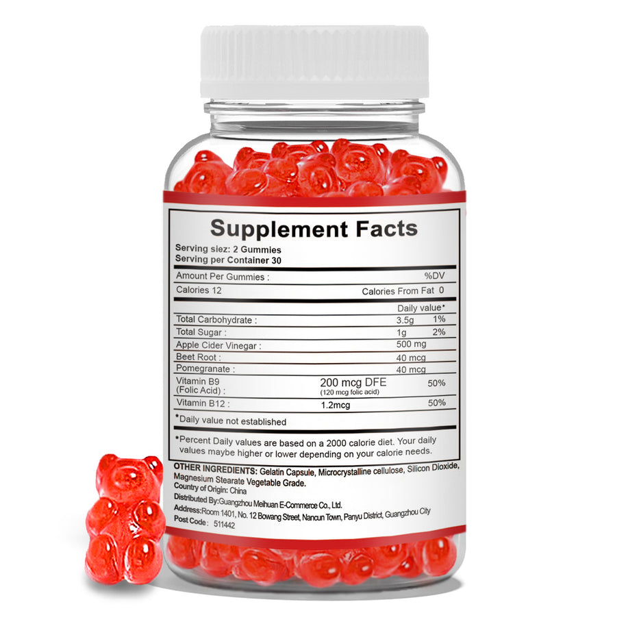 Malic Apple Cider Vinegar & B12 Gummies