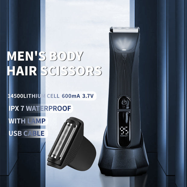 Men’s Waterproof Body Hair Trimmer