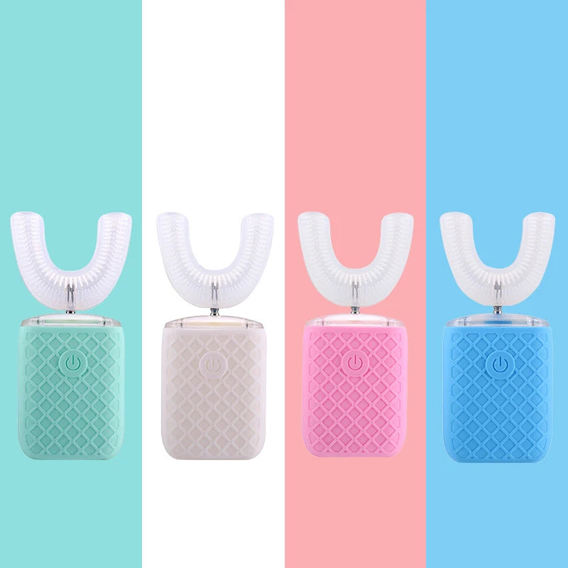 Ultrasonic U Shaped Electric Toothbrush with Sanitizer
