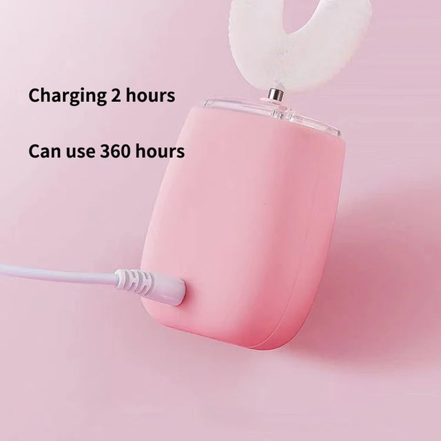 Ultrasonic U Shaped Electric Toothbrush with Sanitizer