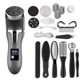 LCD Digital Display Electric Vacuum Cleaner Foot Scrubber Exfoliating Pedicure Beauty Supplies Gadgets